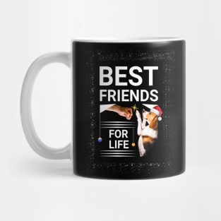 Beagle Dog Best Friends for Life Christmas Mug